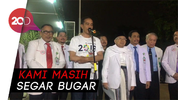  Akhirnya, Jokowi-Maruf Amin Selesai Jalani Tes Kesehatan