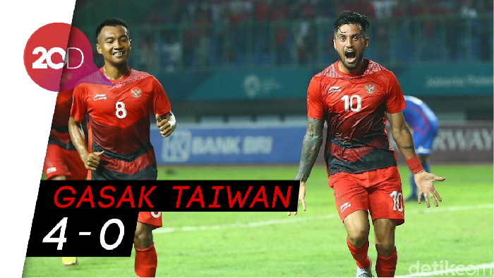 Indonesia Pecundangi Taiwan di Laga Perdana Asian Games