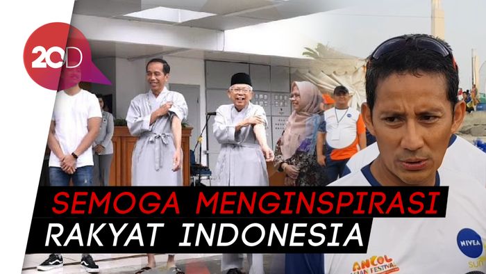 Jokowi-Maruf Amin Jalani Tes Kesehatan, Sandi: Sukses dan Lancar