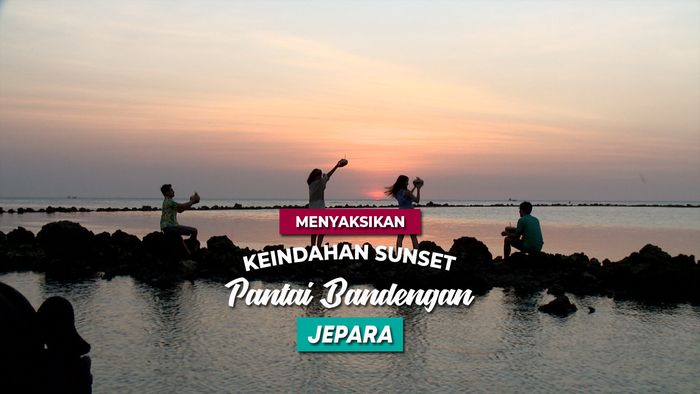 Pesona Sunset di Pantai Bandengan, Jepara