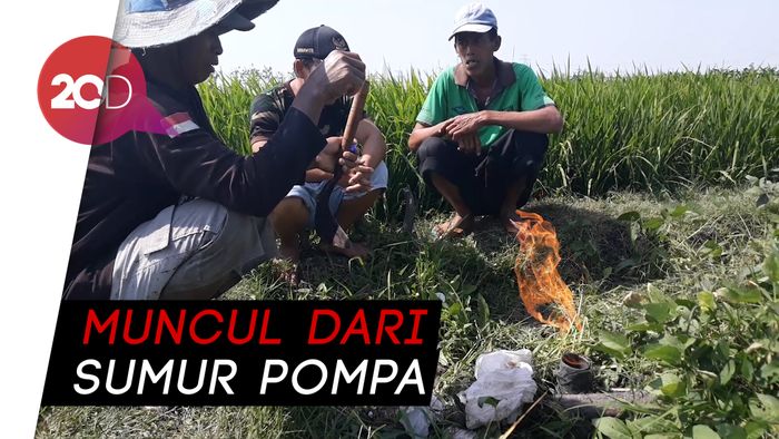 Dua Semburan Gas Muncul di Ngawi 