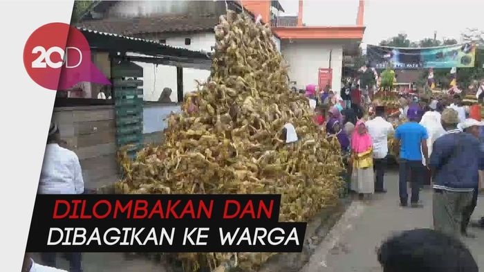 HUT RI dan Merti Desa, Ribuan Ayam Panggang Dipajang di Jalan