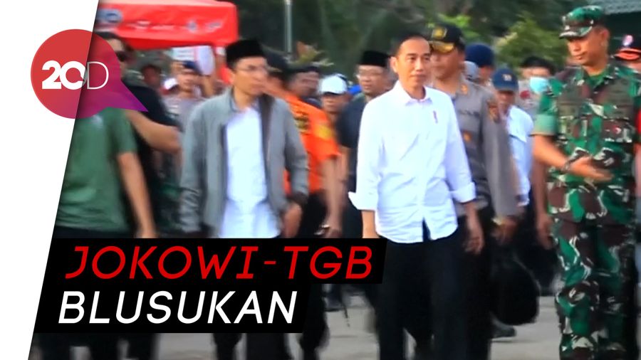 Jokowi Pastikan Korban Gempa Terima Bantuan 
