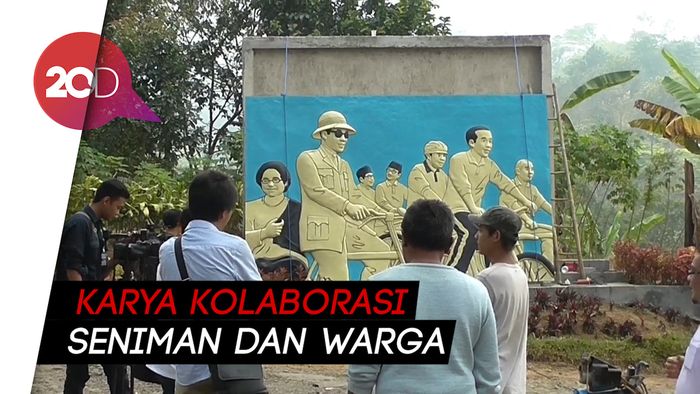 Sukarno Hingga Jokowi  Reuni dalam Relief di Garut