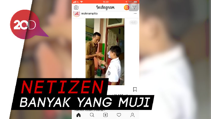 Viral! Guru Sambut Muridnya dengan Salam Kompak Unik