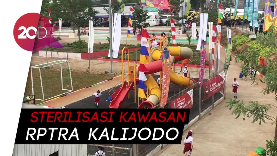 Wajah RPTRA Kalijodo Jelang Pawai Obor Asian Games 2018