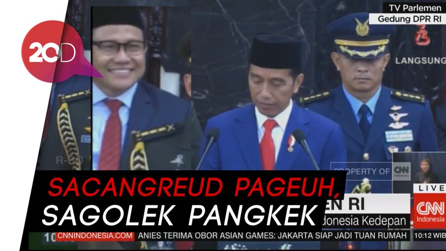 Jokowi Baca Pepatah Daerah, Cak Imin Senyum-Senyum