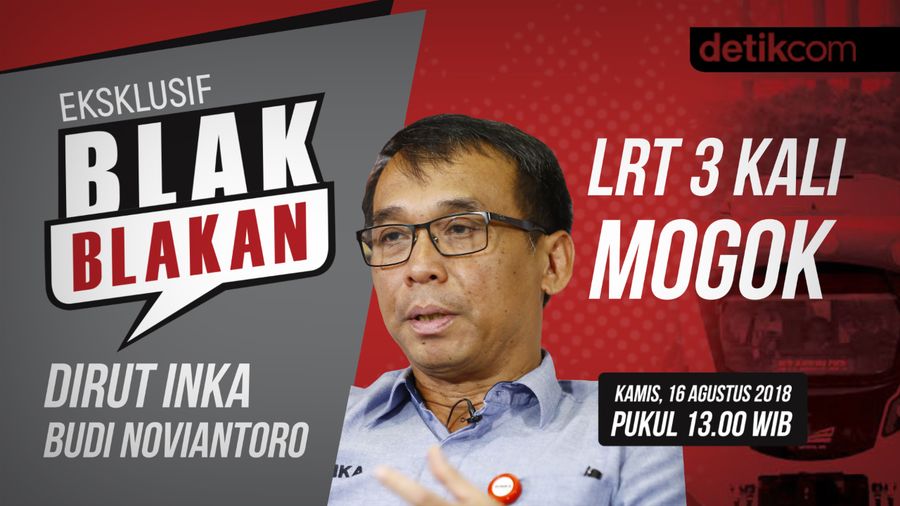 Saksikan Blak-blakan Dirut INKA soal LRT 3 Kali Mogok