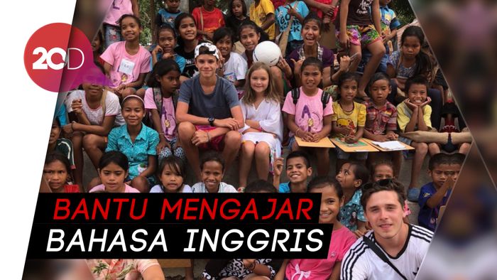 Momen Kebersamaan Keluarga David Beckham dan Anak-anak Sumba