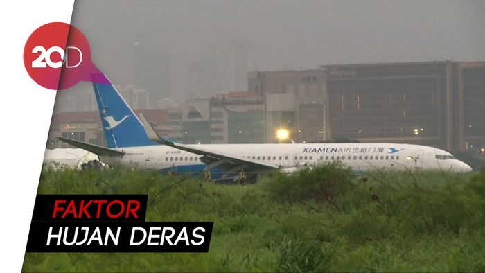 Pesawat Maskapai China Tergelincir di Filipina
