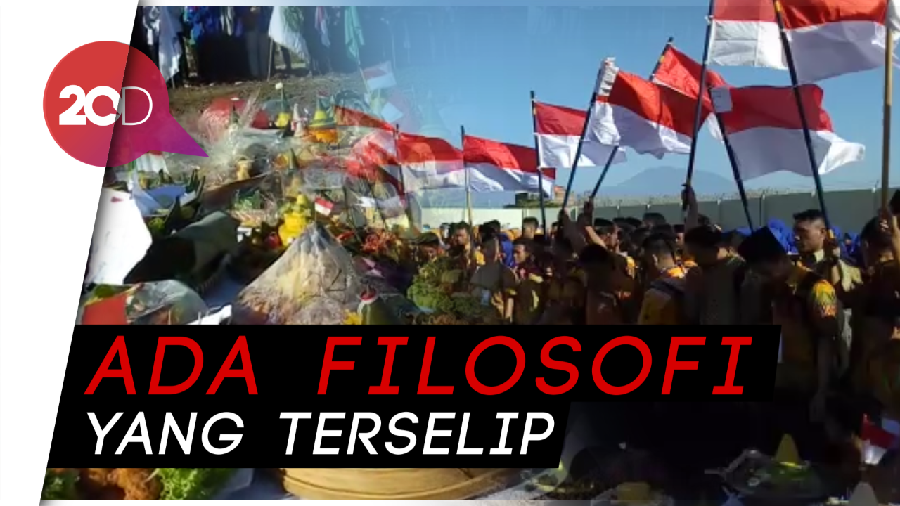 Rayakan Kemerdekaan RI, Mahasiswa IAIN Buat 110 Tumpeng