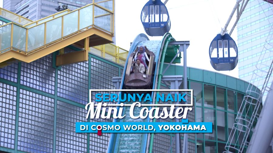 Keseruan Memacu Adrenalin di Mini Coaster Cosmo World Clock Yokohama