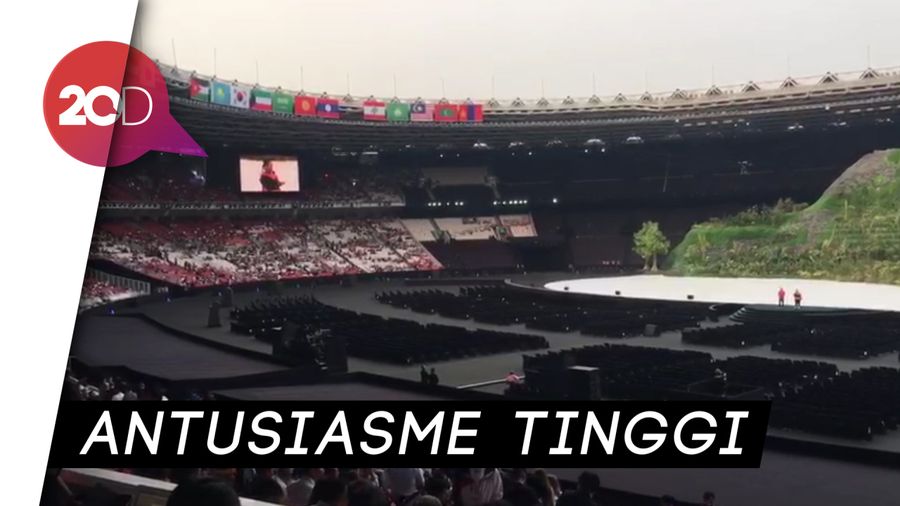 Suasana Jelang Pembukaan Asian Games 2018