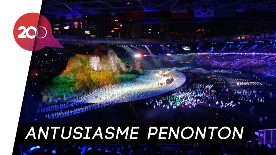Teriakan Jokowi di Pembukaan Asian Games 2018