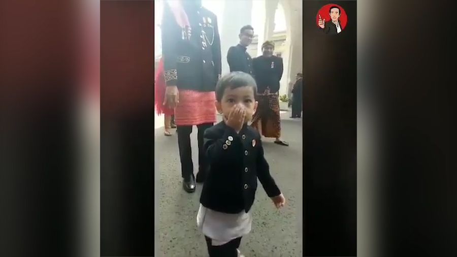  Tingkah Laku Menggemaskan Cucu Jokowi di Istana