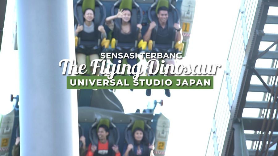 Sensasi Terbang Bersama Dinosaurus di Universal Studio Japan