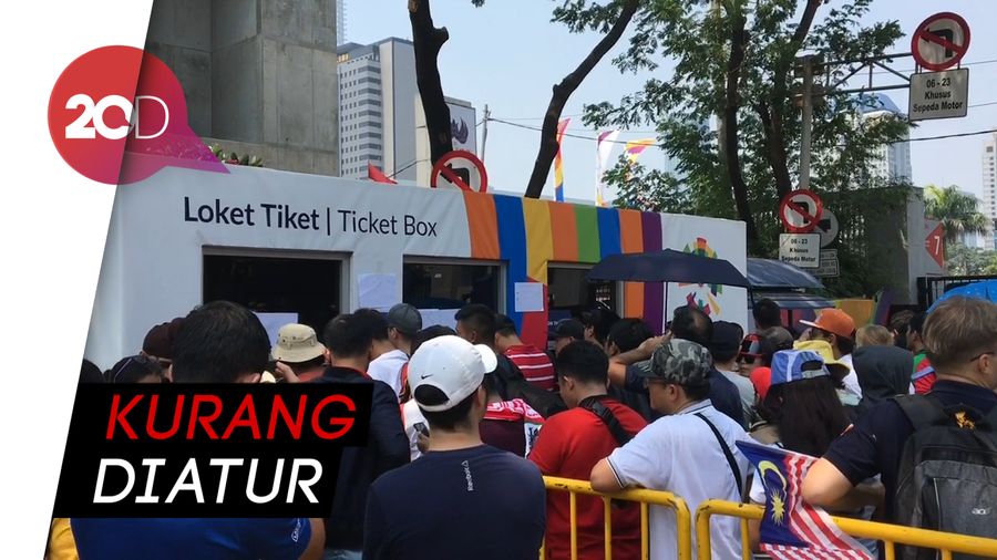 Duh! Warga Keluhkan Antrean Beli Tiket Asian Games