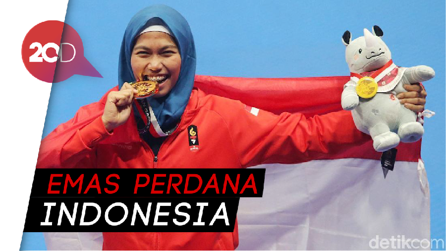Ekspresi Defia Usai Persembahkan Emas 