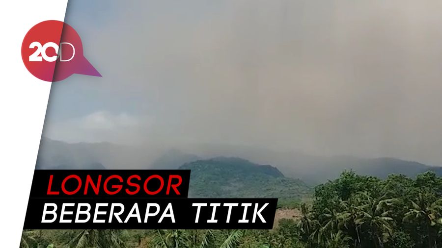 Gempa Lombok, Sebabkan Longsor di Gunung Rinjani