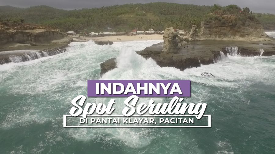 Sensasi Deburan Ombak di Spot Seruling Pantai Klayar
