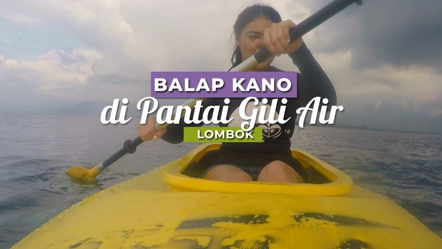 Mendayung Kano di Jernihnya Gili Air Lombok