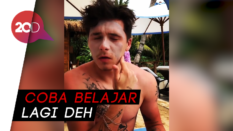 Netizen Salfok dengan Cara Pakai Sunblock ala Brooklyn Beckham