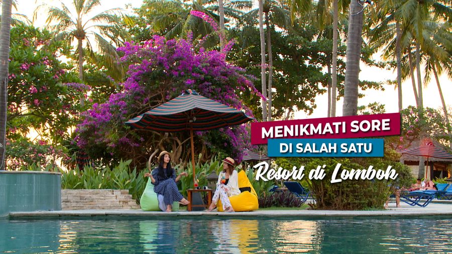 Bersantai Menghabiskan Waktu Sore di Samping Kolam Renang