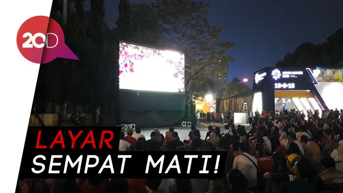 Begini Suasana Nobar Final Badminton di GBK