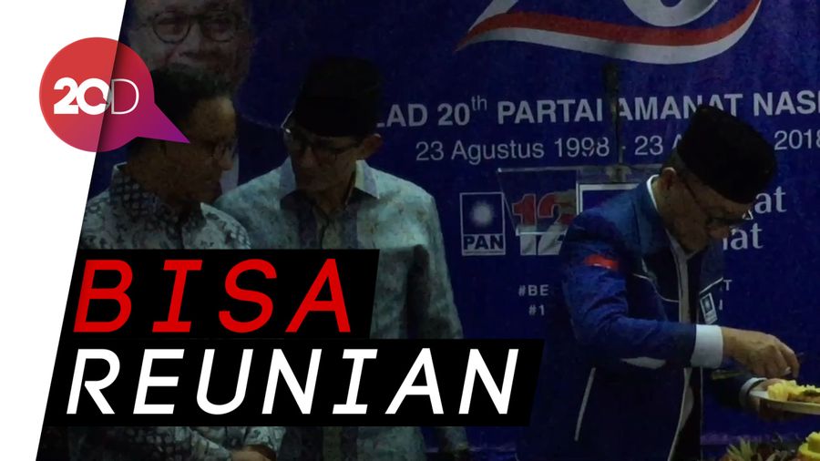Anies-Sandi Mesra di HUT ke-20 PAN