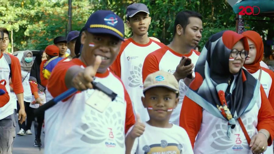 BULOG dan Timah Selenggarakan Jalan Sehat 5 KM di Kota Banjarmasin