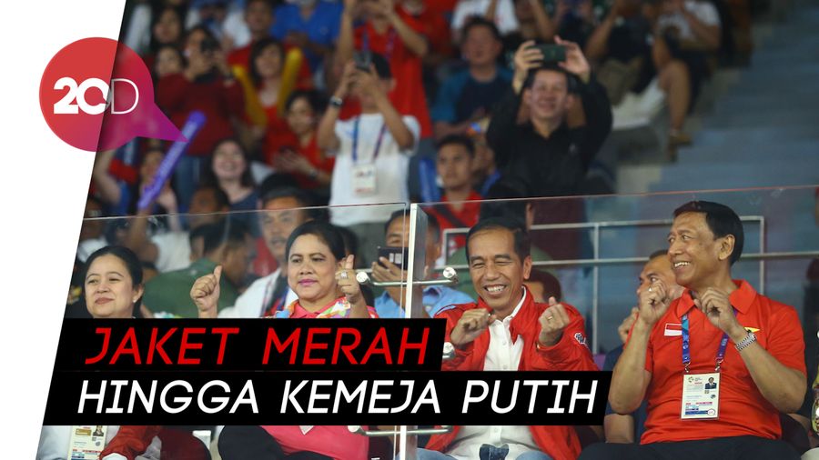 Deretan Gaya Kekinian Jokowi Selama Nonton Asian Games 2018