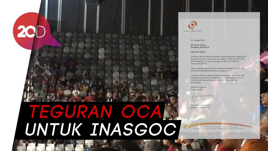 Gara-gara Banyak Kursi Kosong, INASGOC Disentil OCA