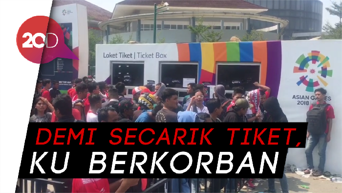Loket Belum Dibuka, Antrean Tiket Indonesia Vs UEA Mengular