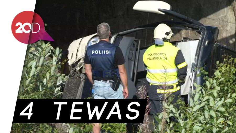 Rem Blong, Bus di Finlandia Terjungkir dari Jembatan 