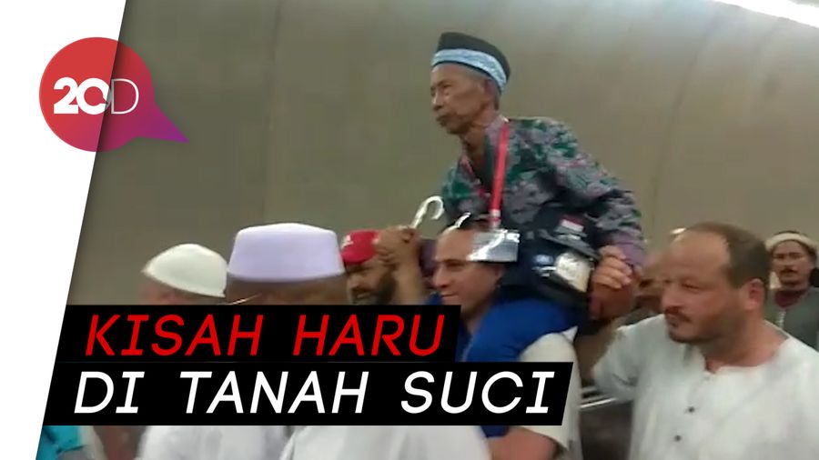 Cerita Jemaah Nganjuk Digendong Jemaah Suriah di Mina