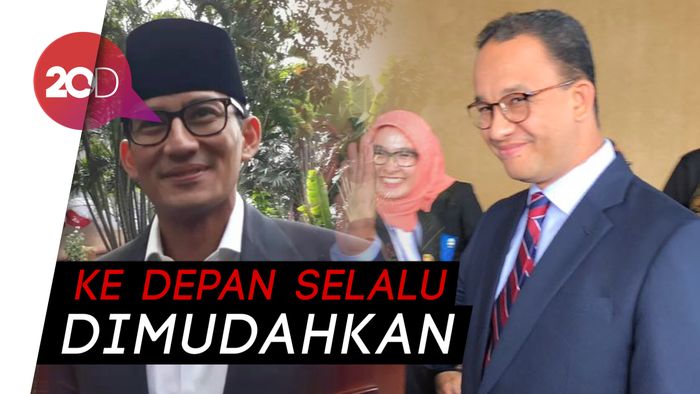 Doa Anies untuk Sandi Usai Mundur dari Wagub DKI