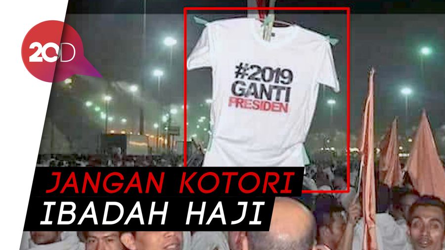 Menag Sesalkan Ada Jemaah Haji Kibarkan Kaus #2019GantiPresiden