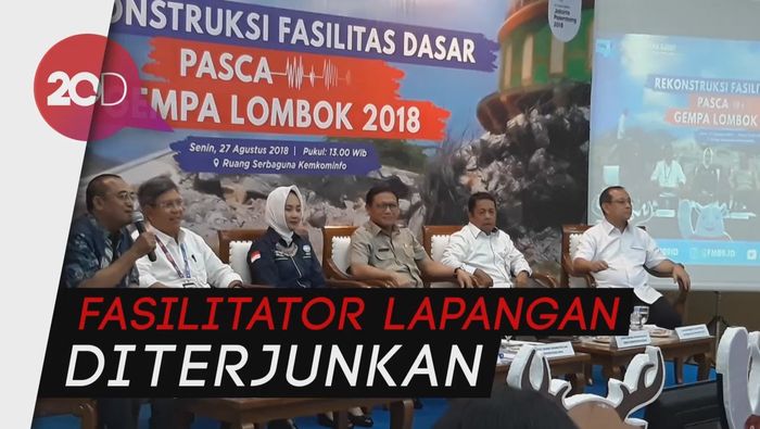 PUPR Bantu Warga Lombok Bangun Rumah Tahan Gempa 