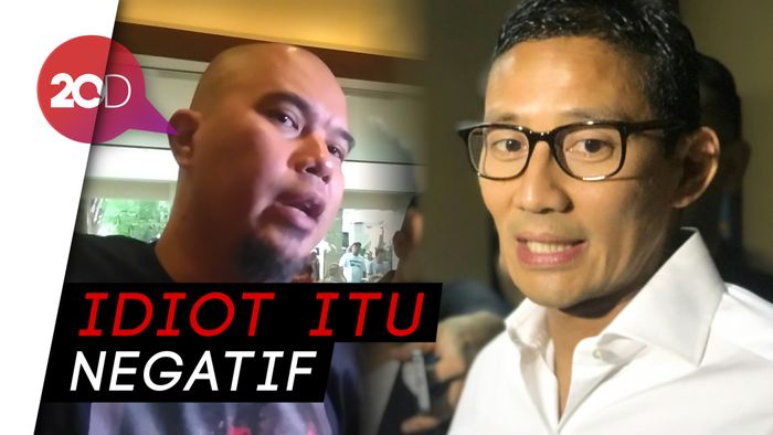 Pesan Sandiaga ke Ahmad Dhani: Jangan Pakai Istilah Idiot
