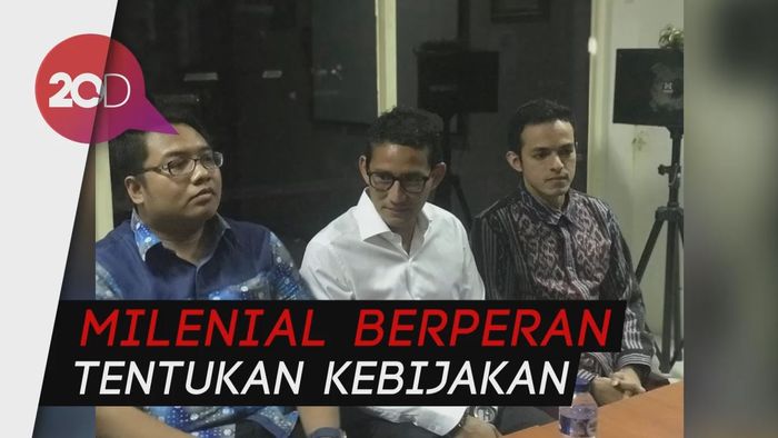 Sandi ke Relawan Milenial: Berpolitik Itu Jangan Baperan