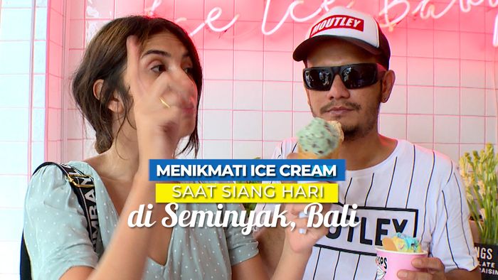 Menikmati Es Krim di Seminyak Bali