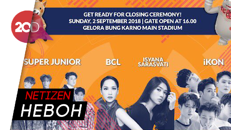 SuJu dan iKON Bakal Ramaikan Penutupan Asian Games 2018!
