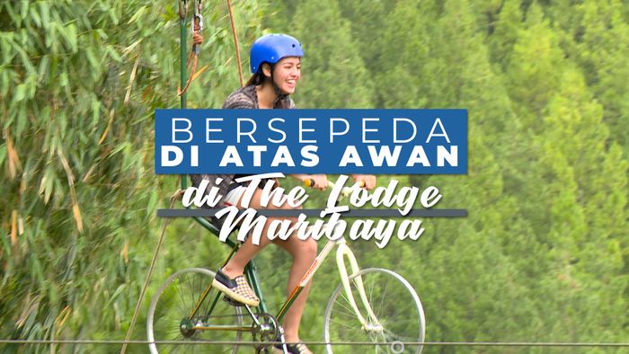 Bersepeda Di Atas Awan, di The Lodge Maribaya