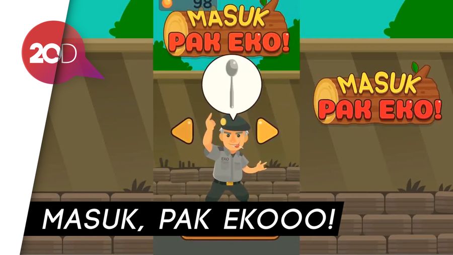 Kocak! Ada Game Masuk Pak Eko di Play Store 