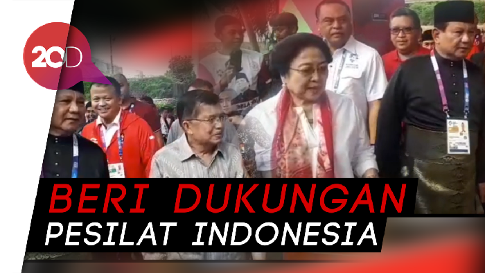 Prabowo-Megawati-JK Anteng Tonton Pencak Silat