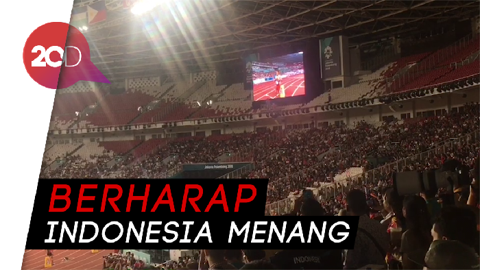 Gemuruh Dukungan Suporter untuk Zohri Getarkan GBK