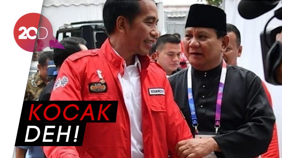 Ramai Meme Momen Keakraban Jokowi dan Prabowo