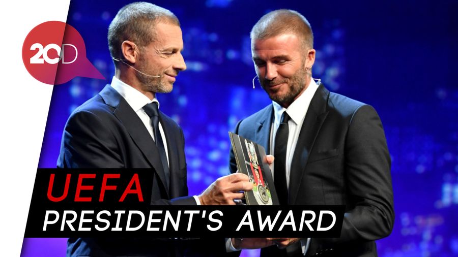 Berkat Aksi Kemanusiaannya, Beckham Diganjar Penghargaan UEFA