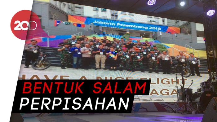 Goyang Dayung dan Poco-poco, TNI-Polri Meriahkan Wisma Atlet Kemayoran