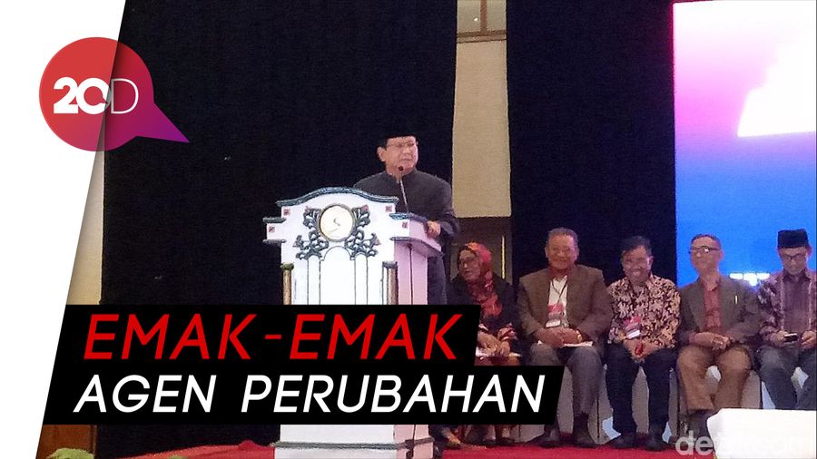 Saat Prabowo Singgung The Power of Emak-emak